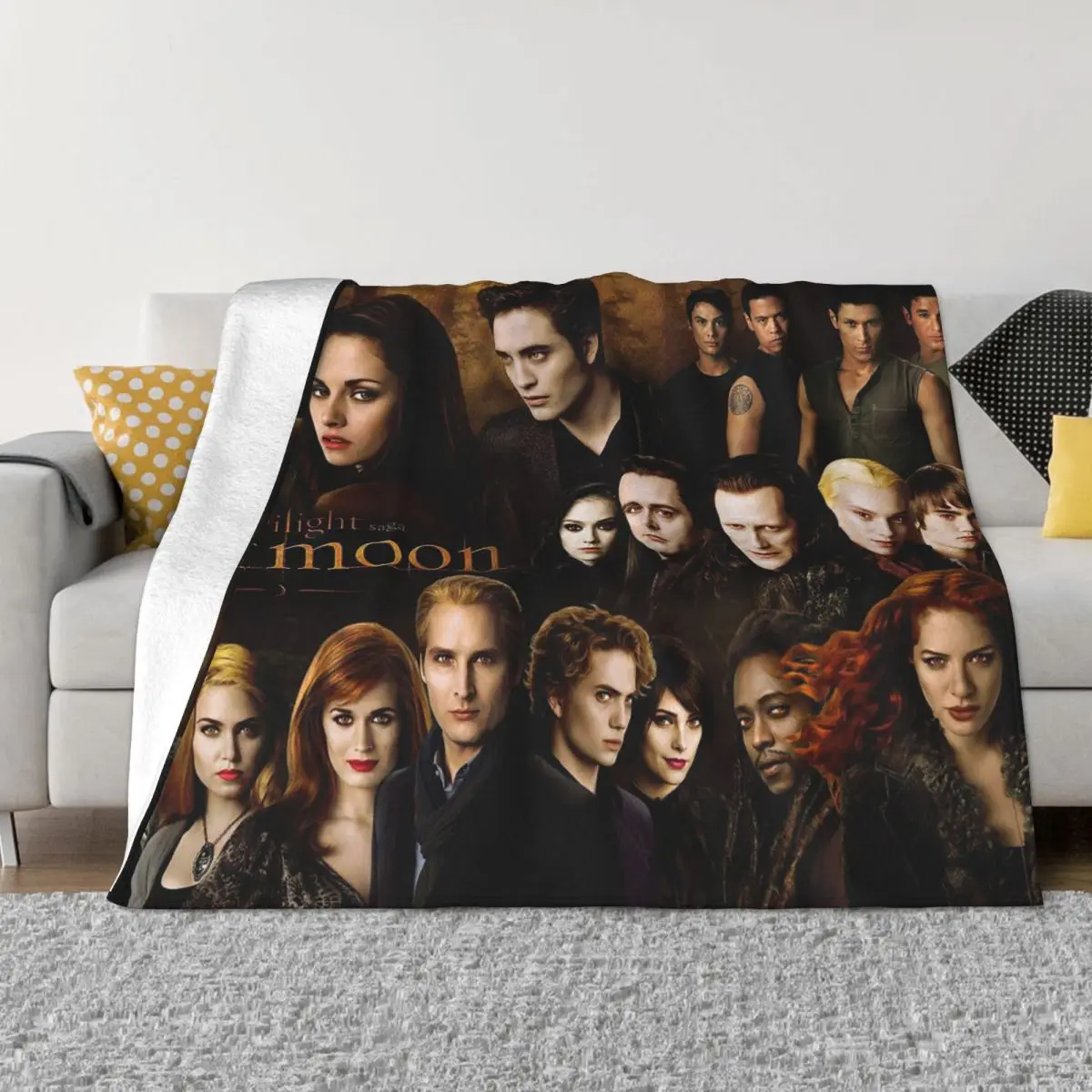 

The Twilight Saga Blanket Flannel Winter Romance Fantasy Films Breathable Super Soft Throw Blankets for Home Car Bedding Throws