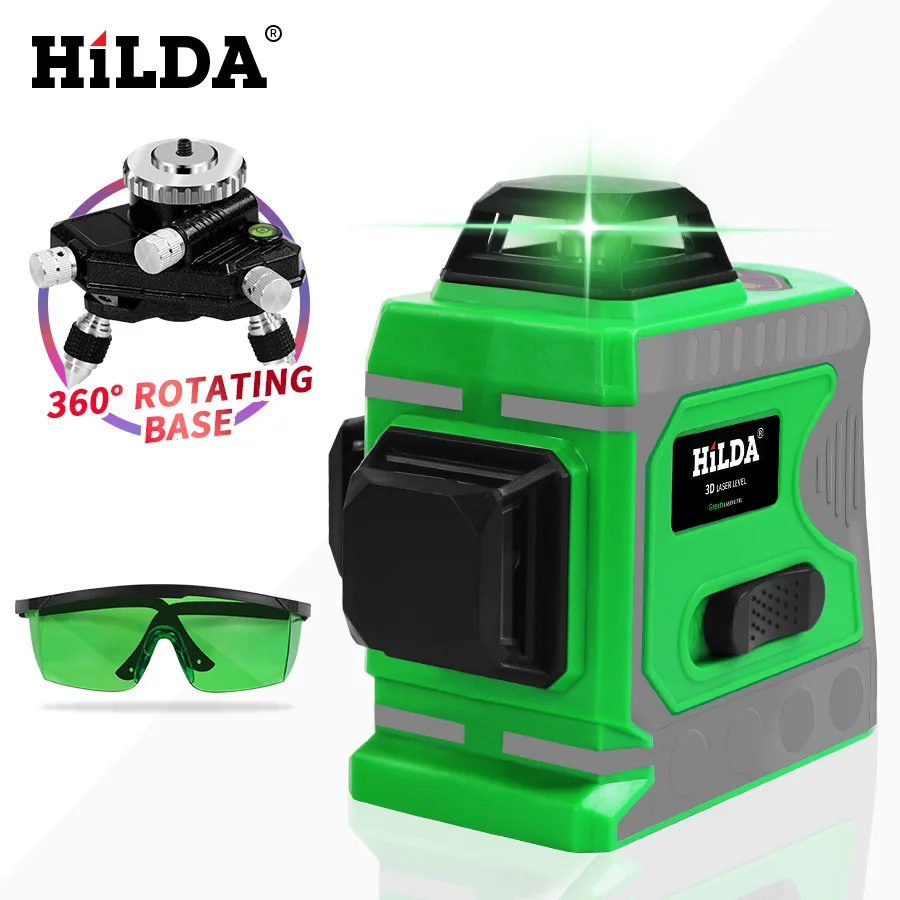 

Hilda laser level infrared level green light meter automatic line into line meter