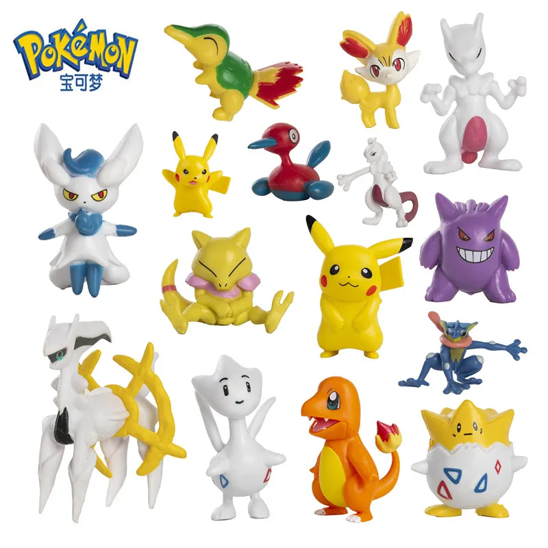 

3.5-7.5 Cm New Pokemon Figures Pikachu Mew Charizard Gengar Mewtwo Cartoons Anime Figure Action Model Kids Toy Christmas Gifts