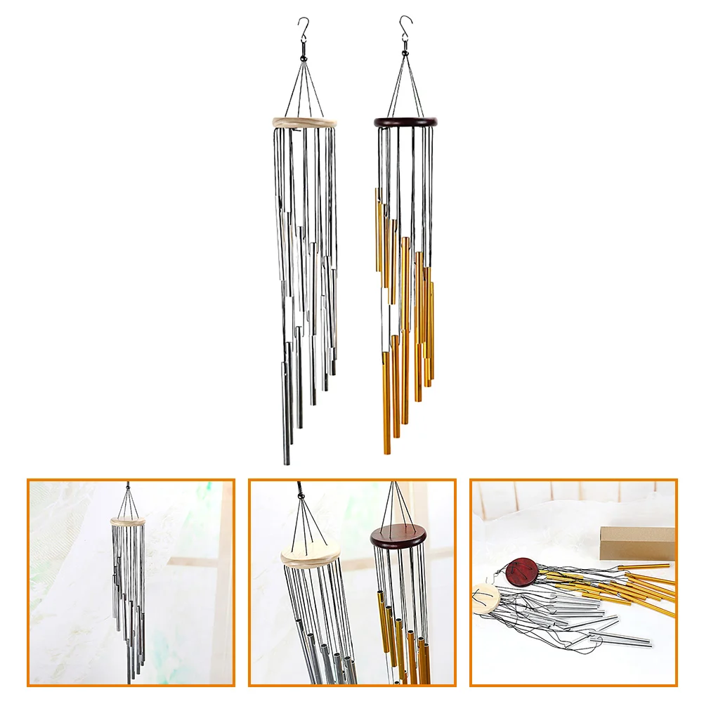 

2 Pcs Wind Chimes Exquisite Hanging Small Metal Decorative Student Bells For Decoration Modern Pretty