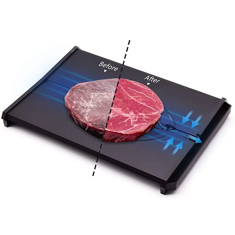

AFBC Defrosting Tray Luxury Fast Plate Mat Magic Meat Defrost Freezer Food Fast Defrosting Board Defrosting Tray