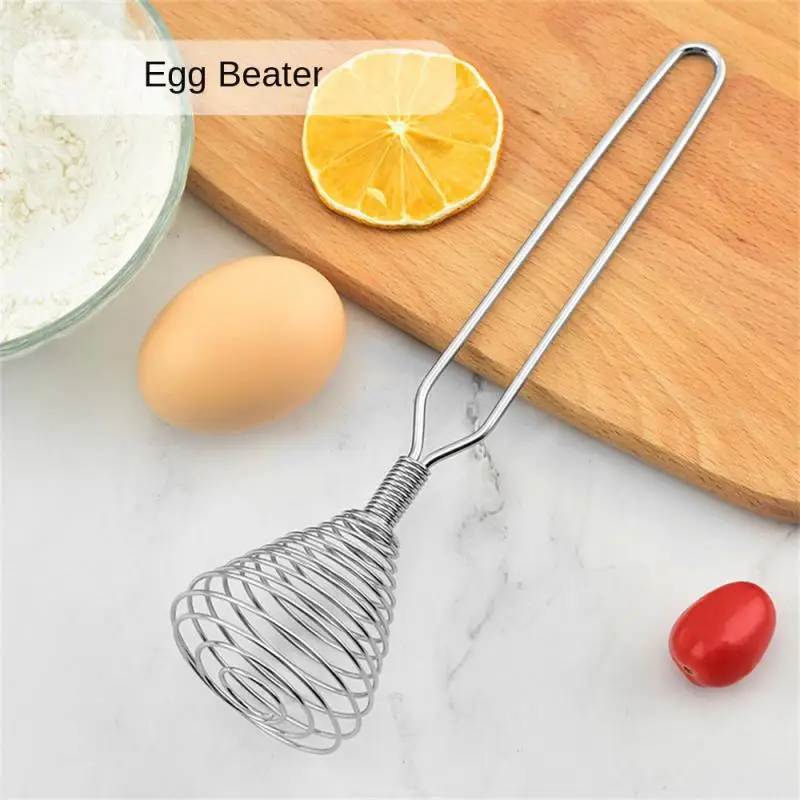 

Stainless Steel Rotary Stirrer Push Type Egg Beater Egg Cream Stirring Rod Household Manual Push Type Rotary Stirrer Egg Tools