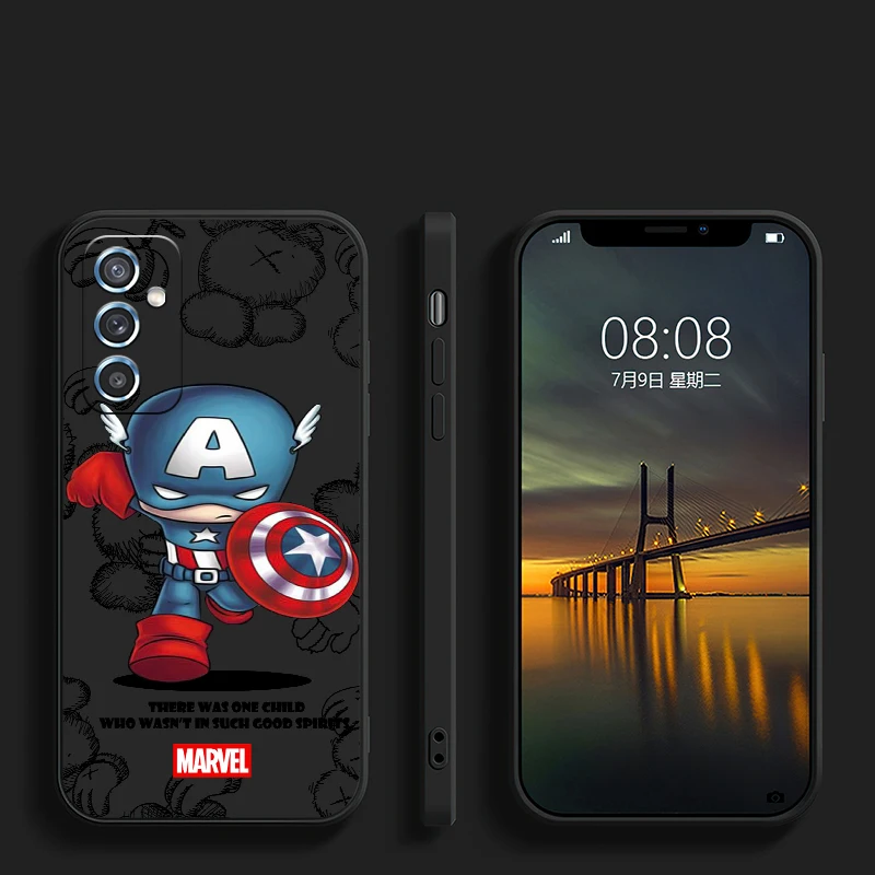 

Marvel Cartoon Spiderman For Xiaomi Redmi 10 Note 9 10 Pro 5G 9T 10S Phone Case Coque Funda Carcasa Soft Black Liquid Silicon