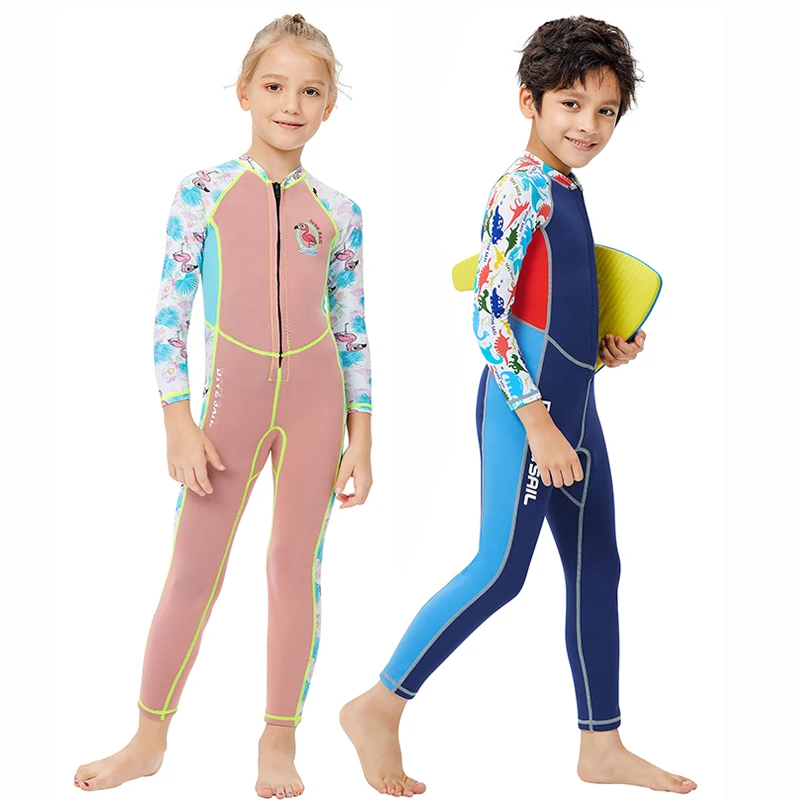 Детские гидрокостюмы 2 мм неопреновый купальник для серфинга костюм дайвинга
