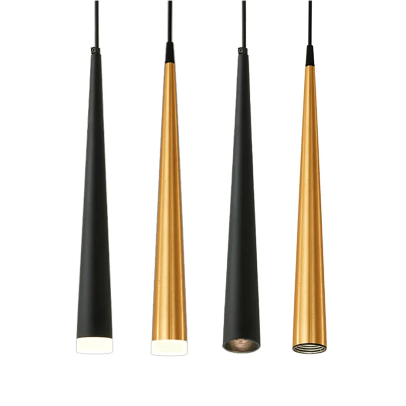 

LED Tapered Long Tube Pendant Light 270mm/500mm Acrylic COB Dimmable 7W/12W 110V-220V Restaurant Bar Cafe Kitchen
