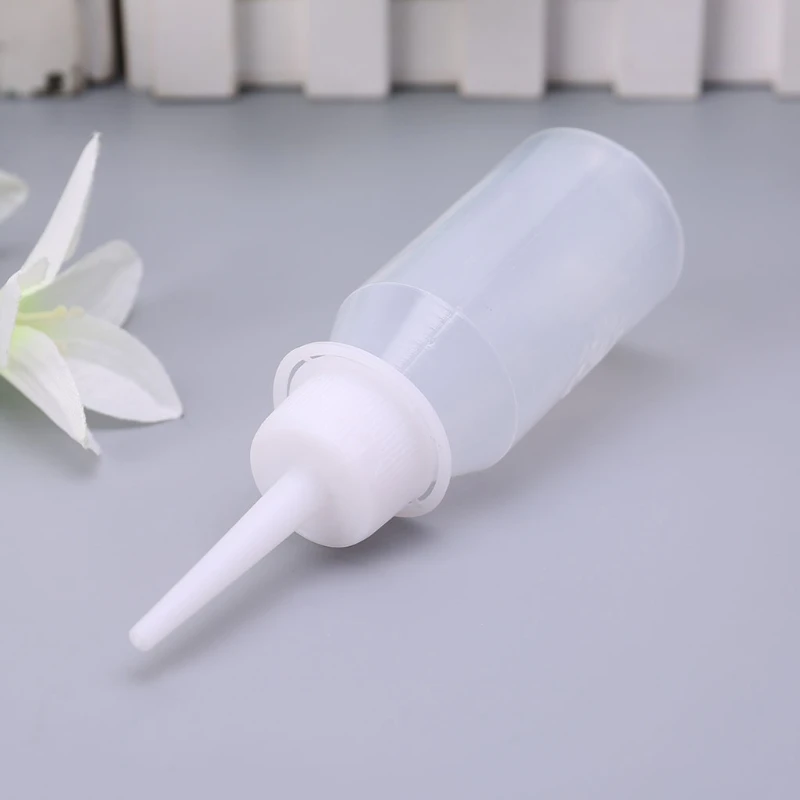 

50ml Industrial Glue Gel Oil Applicator Squeeze Bottle Clear White Jet Dispenser