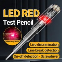b09 electric screwdriver voltimetro amperimetro tester electric probe with indicator light test pen sensor electrican tool