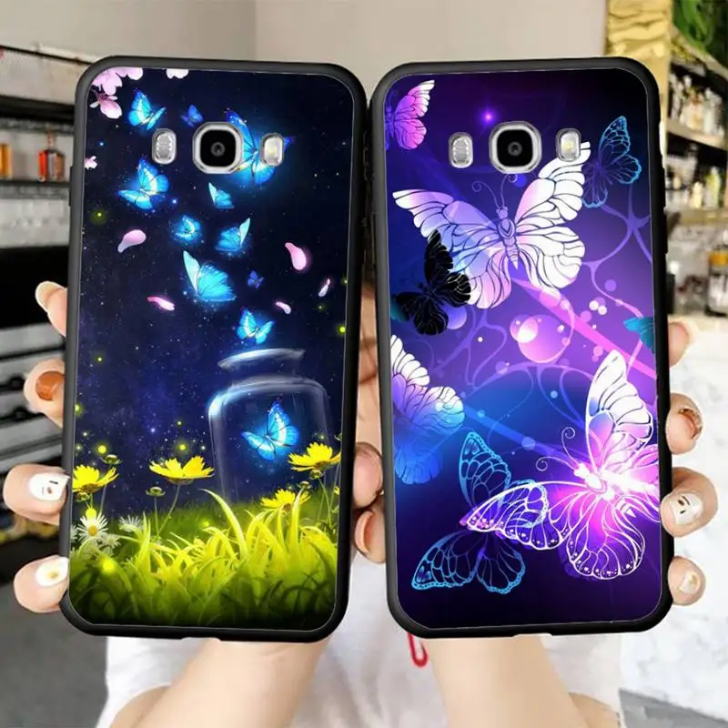 

Butterfly Phone Case for Samsung J 2 3 4 5 6 7 8 prime plus 2018 2017 2016 core