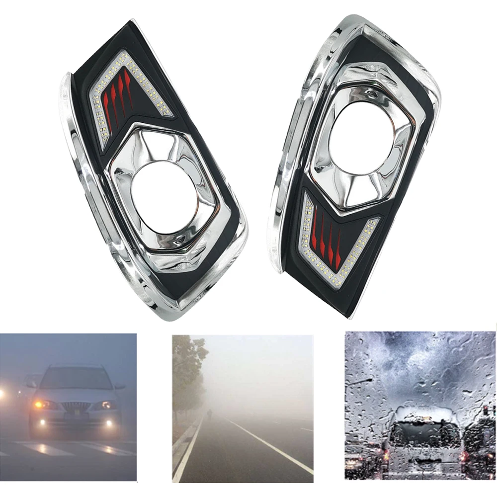 

Дневные ходовые огни, противотуманные фары дневного света для Toyota Fortuner 2012 2013 2014, 2 шт.