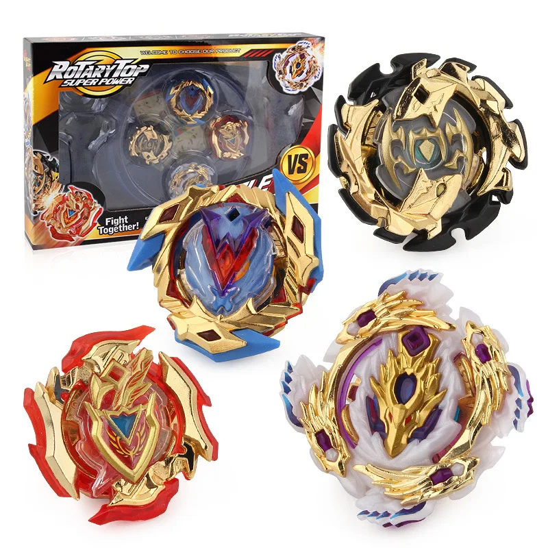 

Gold Beyblades Burst Set 4Pcs Metal Fusion Children Toys Gyroscope Bey Blade with Launcher Gyro