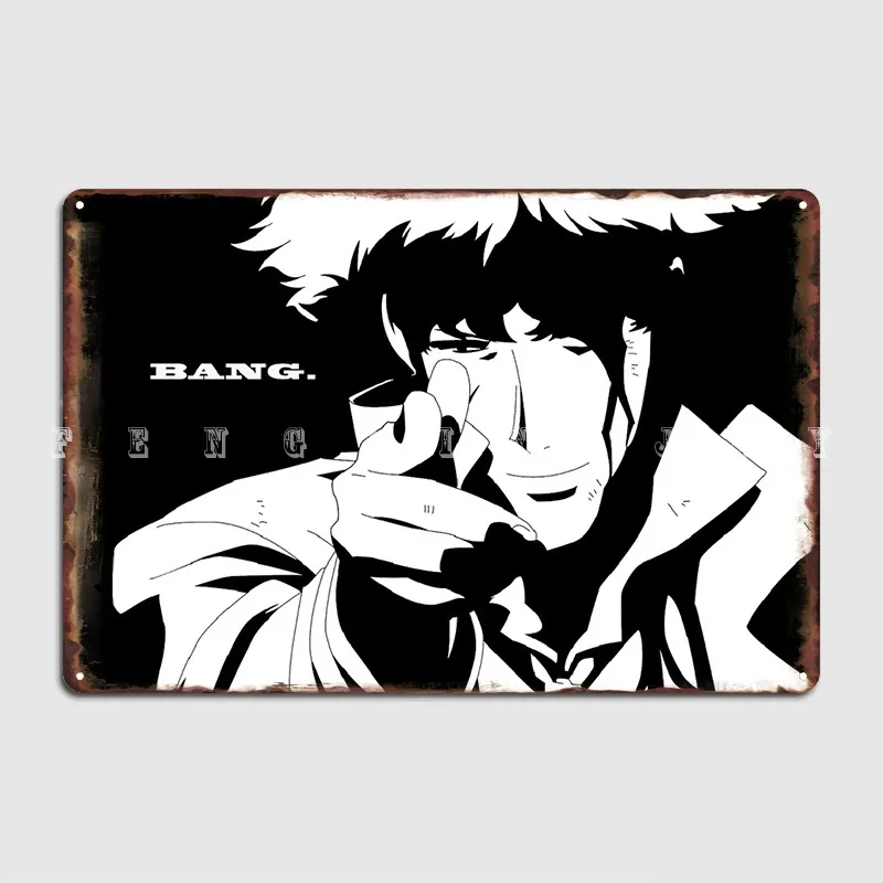 

Anime Cowboy Bebop Metal Sign Wall Decor Customize Party Wall Cave Tin Sign Posters