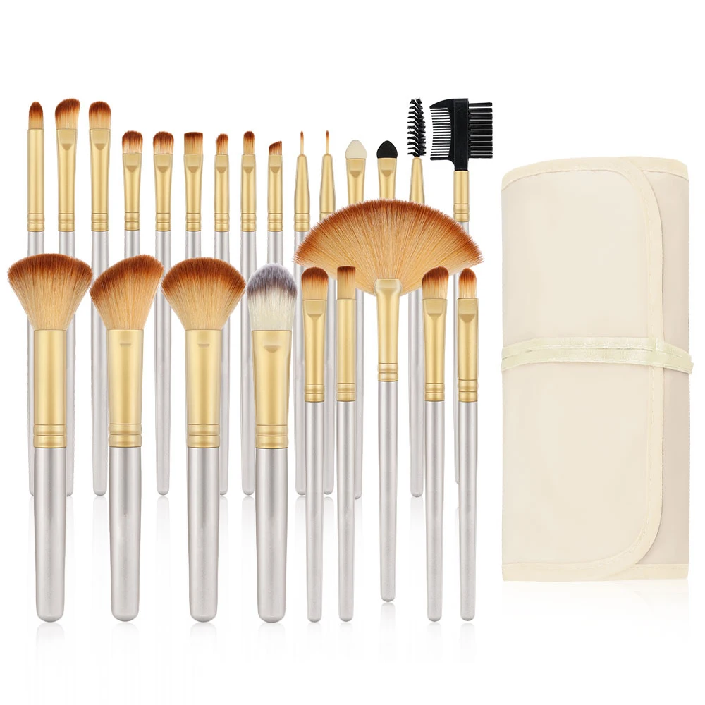 

24Pcs Makeup Brushes Set Cosmetics Foundation Blush Kit Powder Eyeshadow Tool Kabuki Blending Make Up Pinceles De Maquillaje