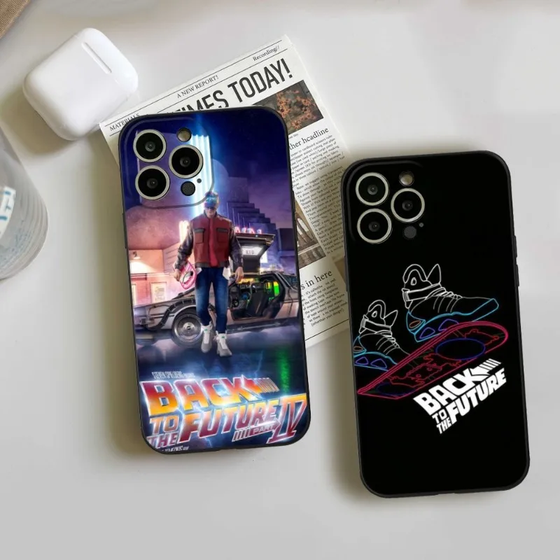 

Movie back to the future Phone Case FOR IPhone 14 13 11 12 Pro 8 7 Plus X 13 Pro MAX XR XS MINI Black Covers