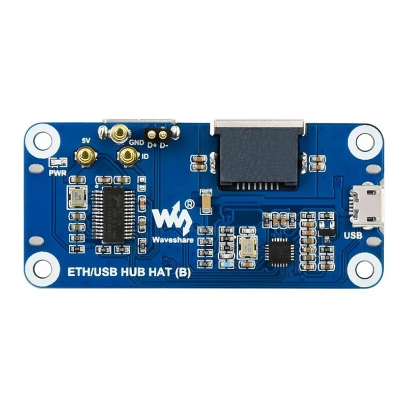 Фото Комплект расширения Zero 2W Ethernet USB HUB HAT для Raspberry Pi 2, 3B, 3, 4 Model B, 5 №3