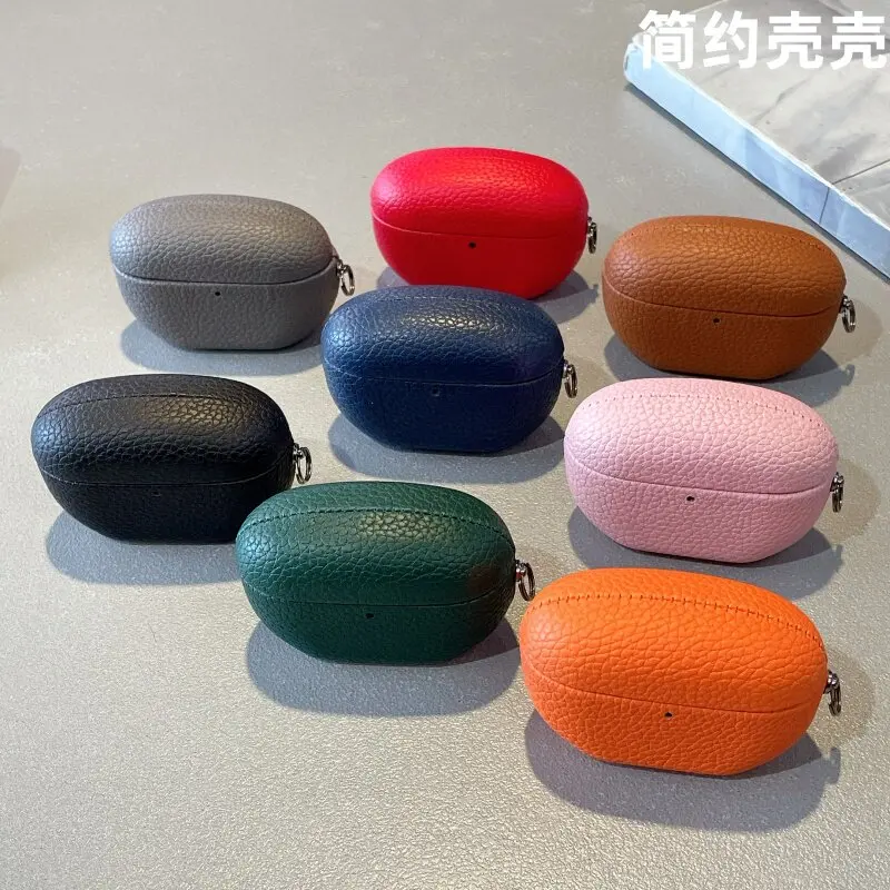 Фото Защитный чехол из натуральной кожи для Sony WF-1000XM5, чехол для Bluetooth-наушников XM5, защитные чехлы для наушников с защитой от падения, беспроводная зарядка №2