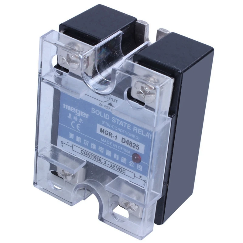 Горячее предложение Однофазное твердотельное реле 3X MGR-1 D4825 SSR 25A DC 3-32 V AC 24-480