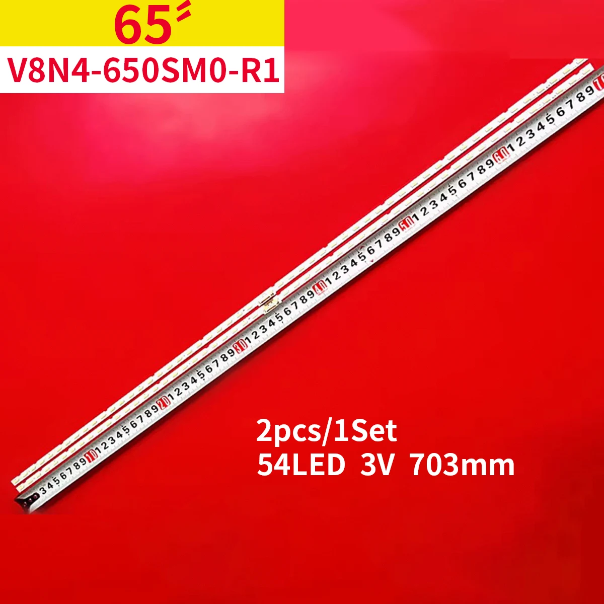 Светодиодная лента 54LED(3V) для Sam sung V8N4-650SM0-R1 UN65NU7500 UN65NU7400 UE65RU7400U UE65NU7500 UE65NU7400 UA65RU8000