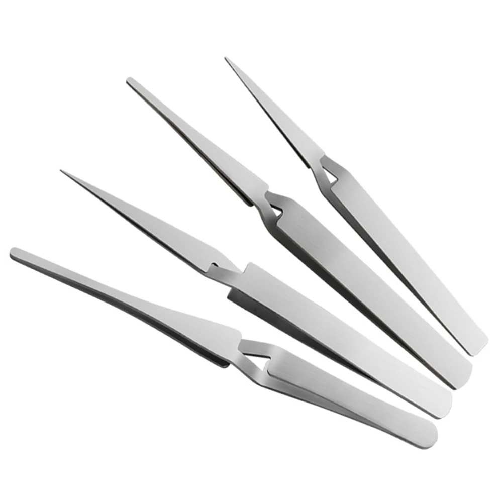 

Anti-Static Stainless Steel Tweezers Precision Maintenance Repair Contrast Tweezers Tool Home Working Model Making Hand Tool
