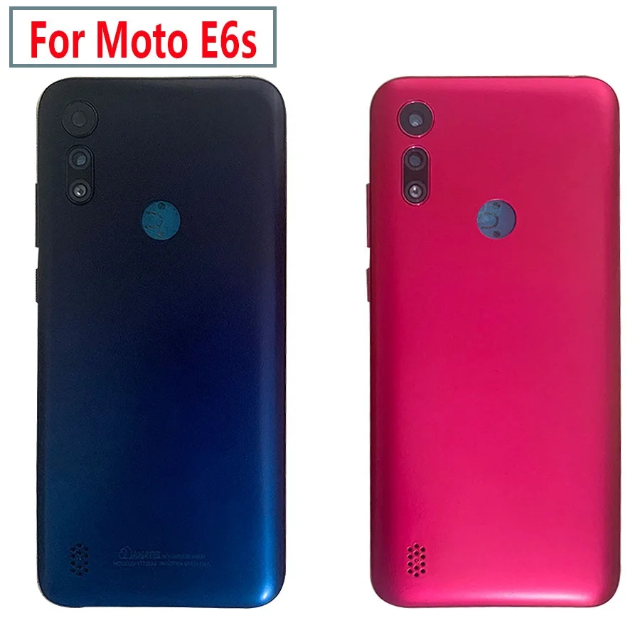 

6.1" New For Motorola Moto E6S Back Battery Cover Rear Panel Door Housing Case Repair Parts For Moto E6s 2020 Rear Housing