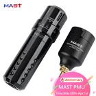Беспроводной вращающийся аппарат Mast Flip с ЖК-экраном, быстрая зарядка, аккумулятор для татуировки PMU, разъем RCA, набор перезаряжаемого источника питания