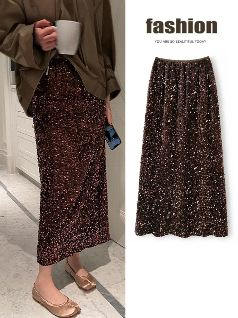 Женская юбка-миди с запахом бедра