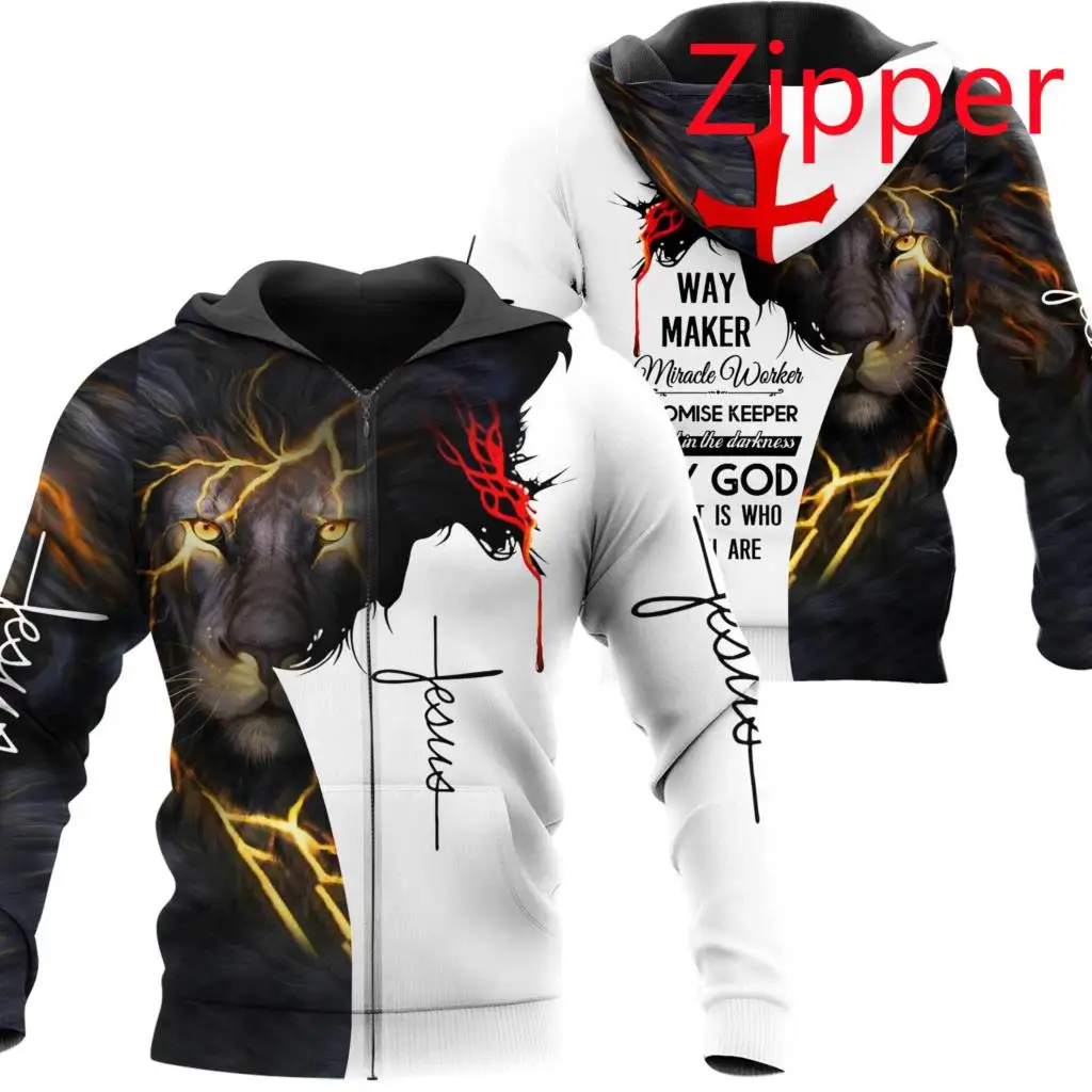 

2021 new spring and autumn unisex Templar 3D printing men's hoodie sweater zipper pullover casual street full-size clothing SD23