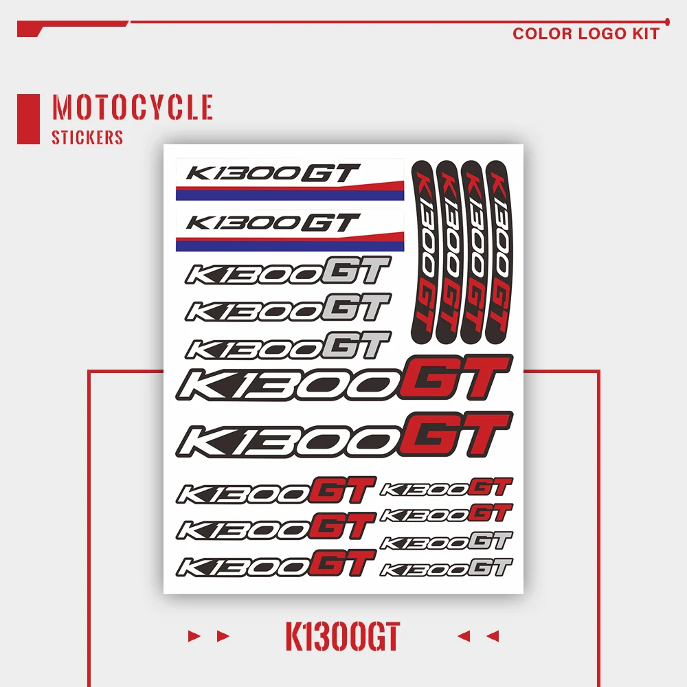 

New Motorcycle Stickers Body Reflective Waterproof Body fuel tank tail box logo decals Kit set For BMW K1300GT k1300 gt k 1300gt