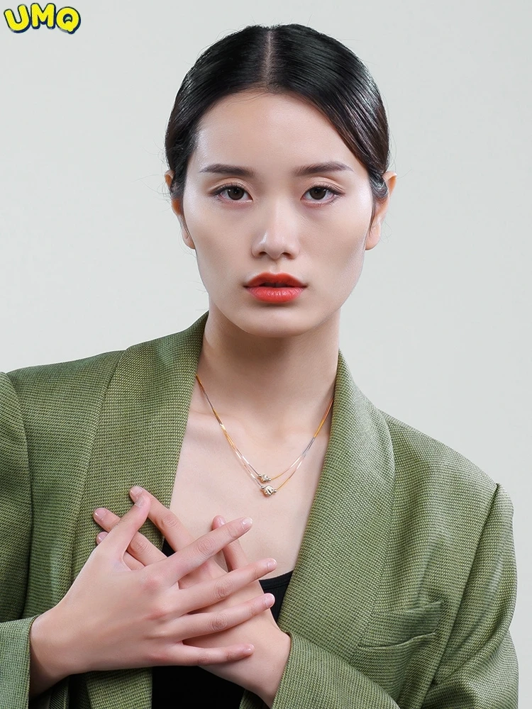 

Женское ожерелье из серебра 925 пробы, с покрытием из серебра 18 К