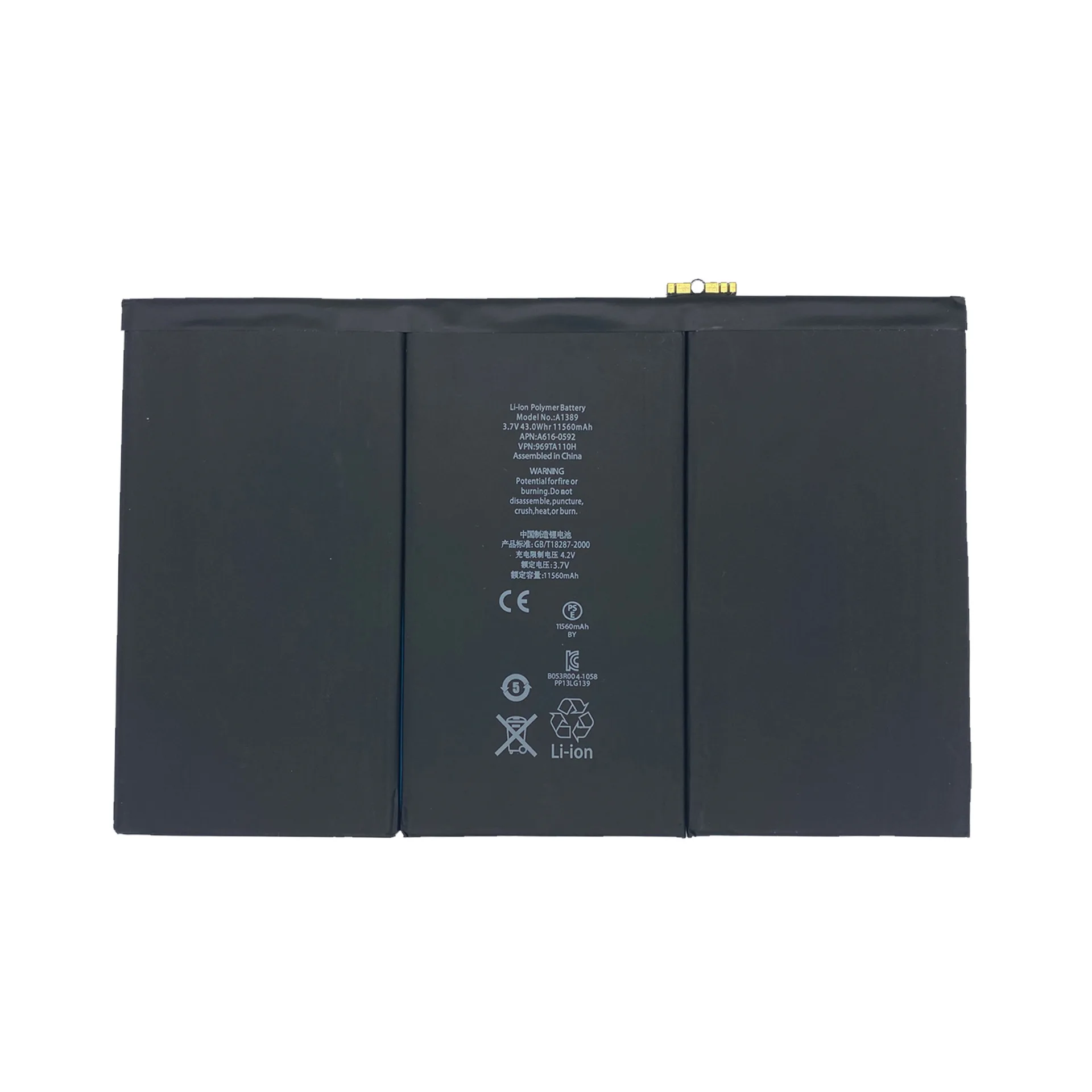 EOENKK A1389 Battery For iPad 3 A1403 A1416 A1430 A1433 A1458 iPad3 iPad4 tablet Repair Part Original Capacity Tablet Batteries