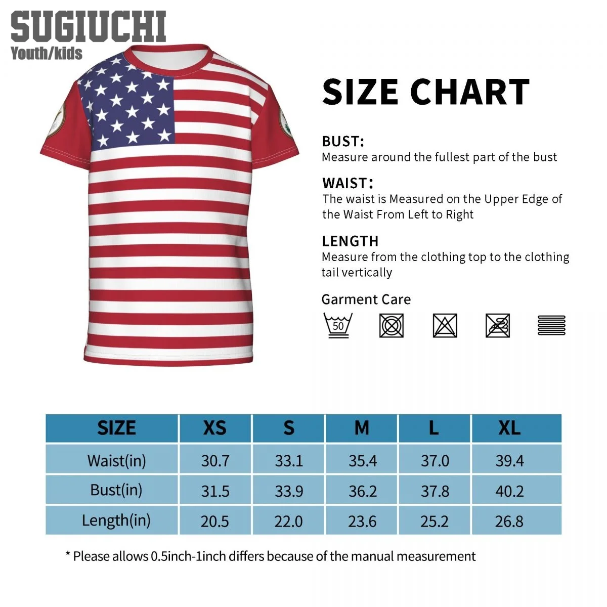 Пользовательское имя номер флаг США эмблема 3D футболки для детей молодежные