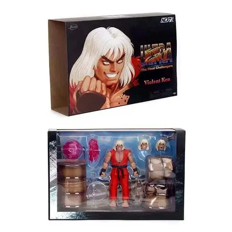 Фото В наличии Jada Toys Street Fighter II The Final Challengers Violent Ken Special Deluxe 15 см фигурка оригинальная модель игрушка в подарок №2