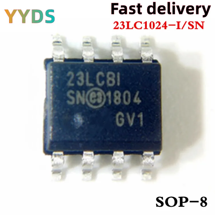 

5 шт./лот 23LC1024-I/SN 23LC1024 23lcbi SRAM 1 Мбит 20 МГц 8soic IC