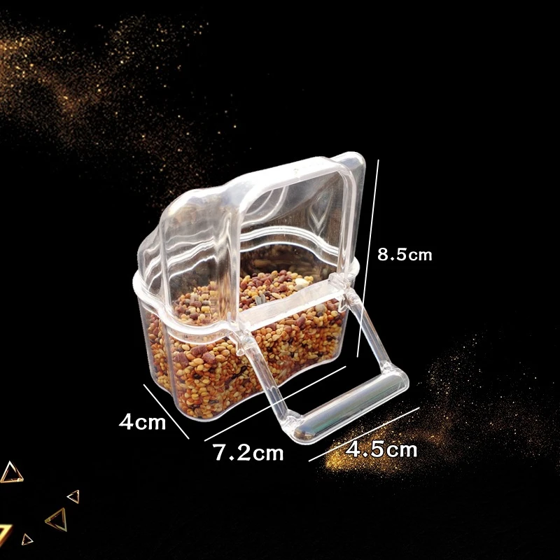 2 шт. кормушка для попугаев большая емкость миска воды прозрачная корто птиц