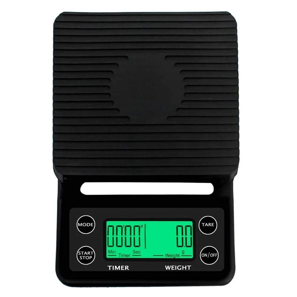 

Coffee Scale with Timer, Digital Kitchen Food Scale, 5000G/0.1G Digital Coffee Scale with LCD Backlight Display