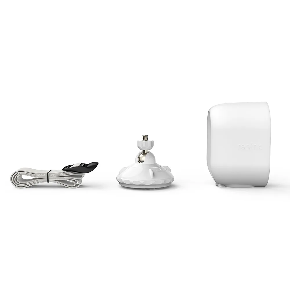 Argus 3 Series Full Suit with White Skin,an easy-to-install bracket, a strap for your Reolink Argus 3,  Argus 3 Pro