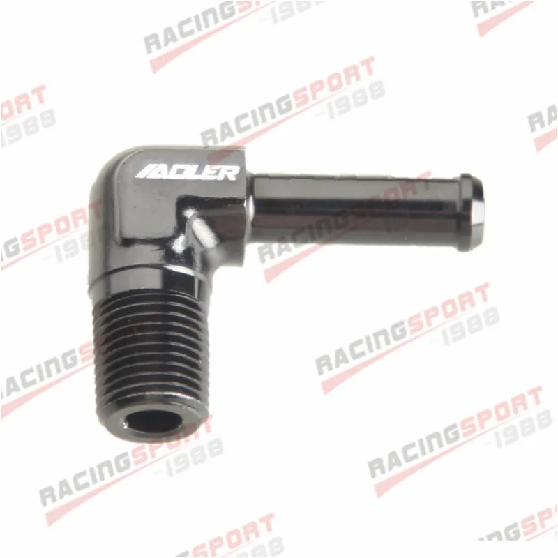 

90-градусный переходник для масляного шланга с наружной резьбой 1/8 дюйма 1/4 дюйма NPT до 1/4 дюйма 3/16 дюйма 3/8 дюйма