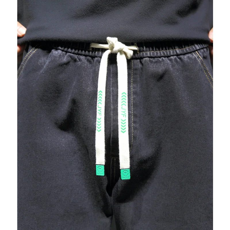 Autumn and Winter New Thick Casual Thermal Jean Trousers Warm Fleece Black Joggers Baggy Denim Pants Stretched Cotton Jeans Men