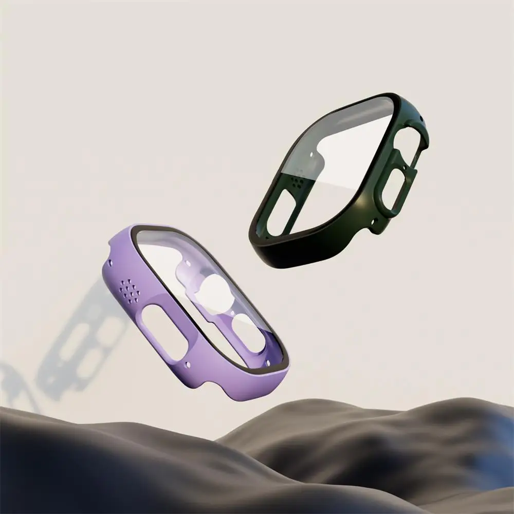 Стекло + крышка для Apple Watch чехол 49 мм аксессуары универсальная защита экрана из