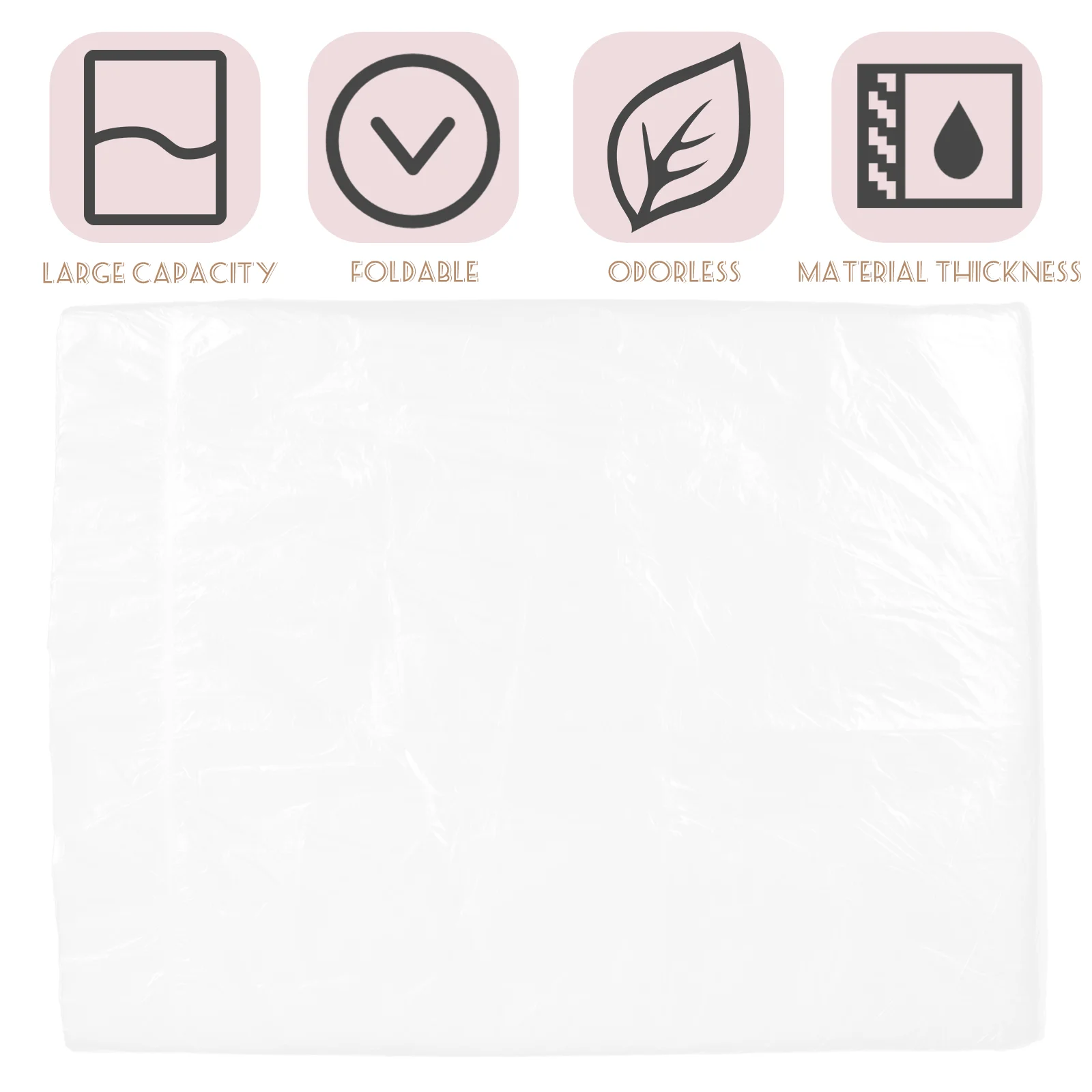 100 шт. одноразовый мешок для раковины и ножки (55-65 толщиной) набивка ковров