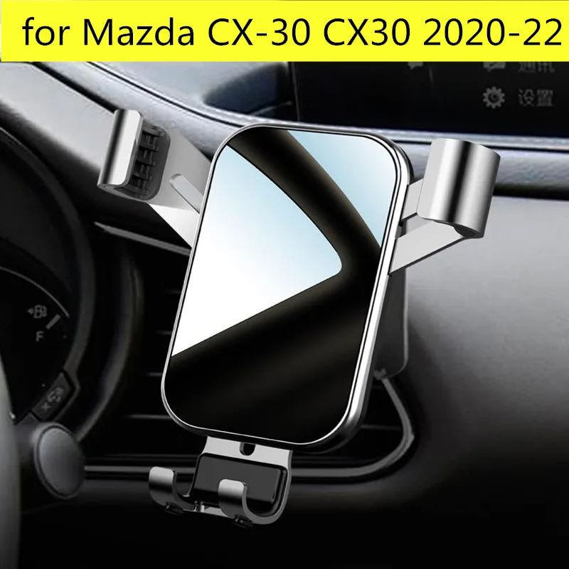 Soporte de teléfono móvil para coche Mazda CX-30 CX30 2020, soporte de ventilación de aire por gravedad, montaje especial para teléfono inteligente, soporte de navegación