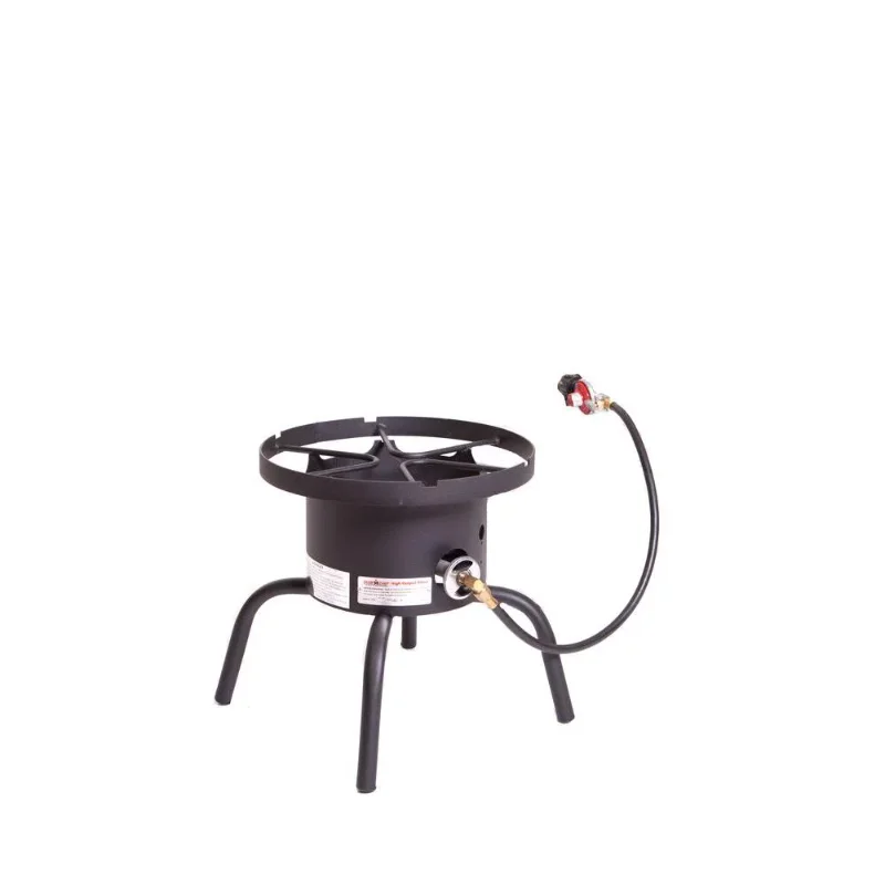 Camp Chef SHP-RL High Pressure Single Burner Cooker with Detachable legs and Round top, Black
