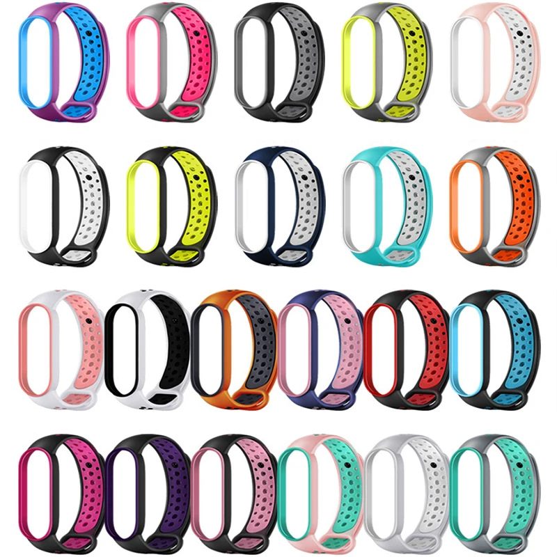 

Strap for Mi band 7 6 Bracelet Sport Silicone Miband4 miband 5 Wrist Correa Replacement Wristband For Xiaomi Band 4 3 5 Puleira