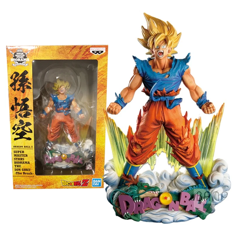 

Bandai Genuine Dragon Ball Anime Figure SMSD Battle Damage Super Saiyan Sun Goku Model Anime Action Figure Toys for Children