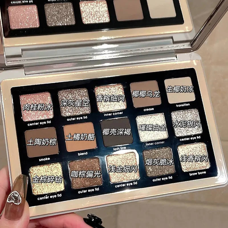 Палитра теней для век, бесплатная доставка, корейский макияж Kawaii Huda Beauty Flortte, женский макияж для женщин, полный комплект, косметика Hojo