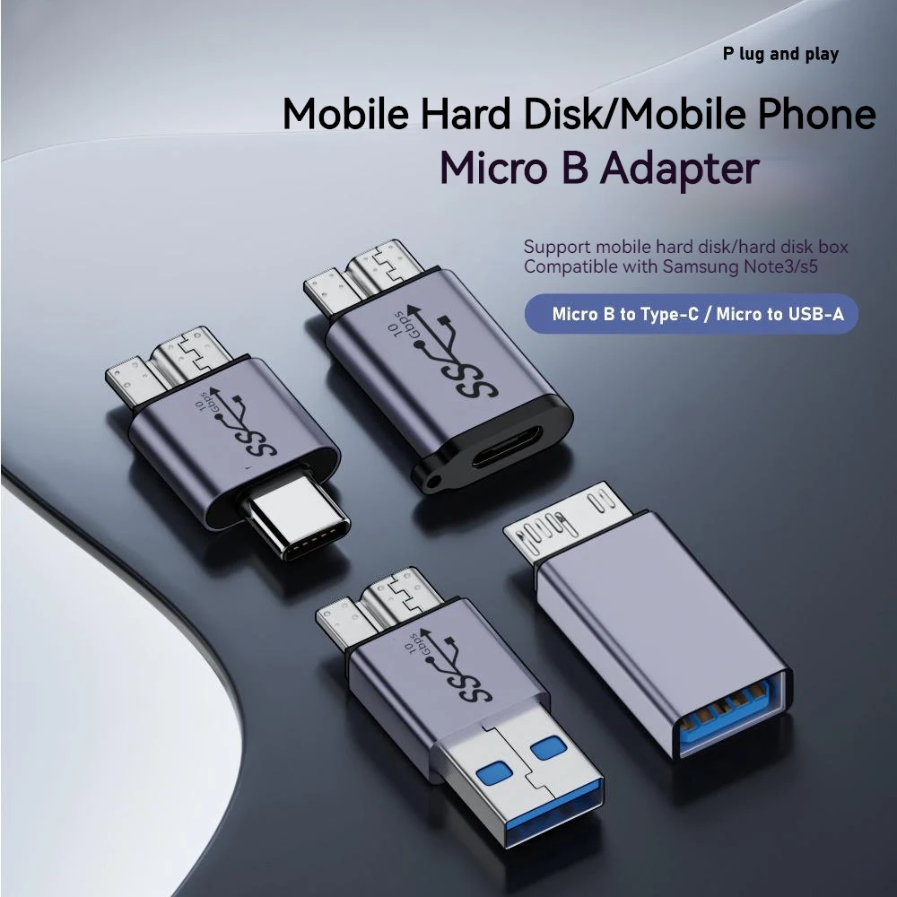 

USB A Type-C To Micro USB 3.0 OTG Adapter Micro B Connector for PC External Hard Drive Disk HDD Mobile Phone Cable