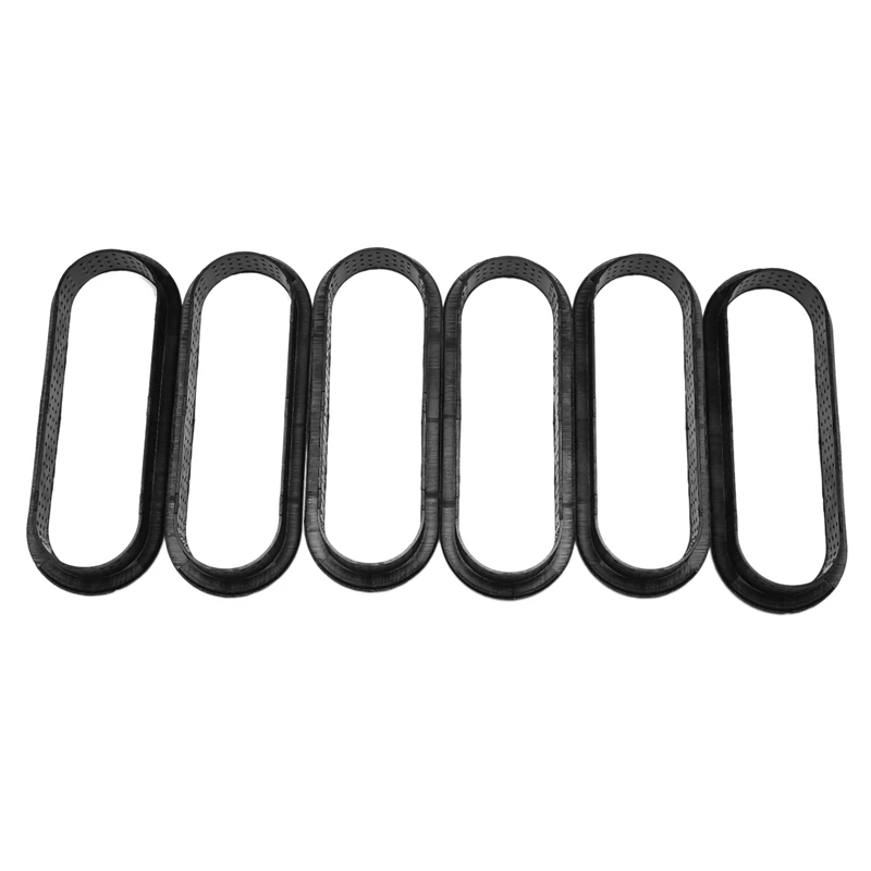 

6 шт. овальные кольца для торта, термостойкие перфорированные кольца для торта, мусса, антипригарные кольца для выпечки, искусственные кольц...