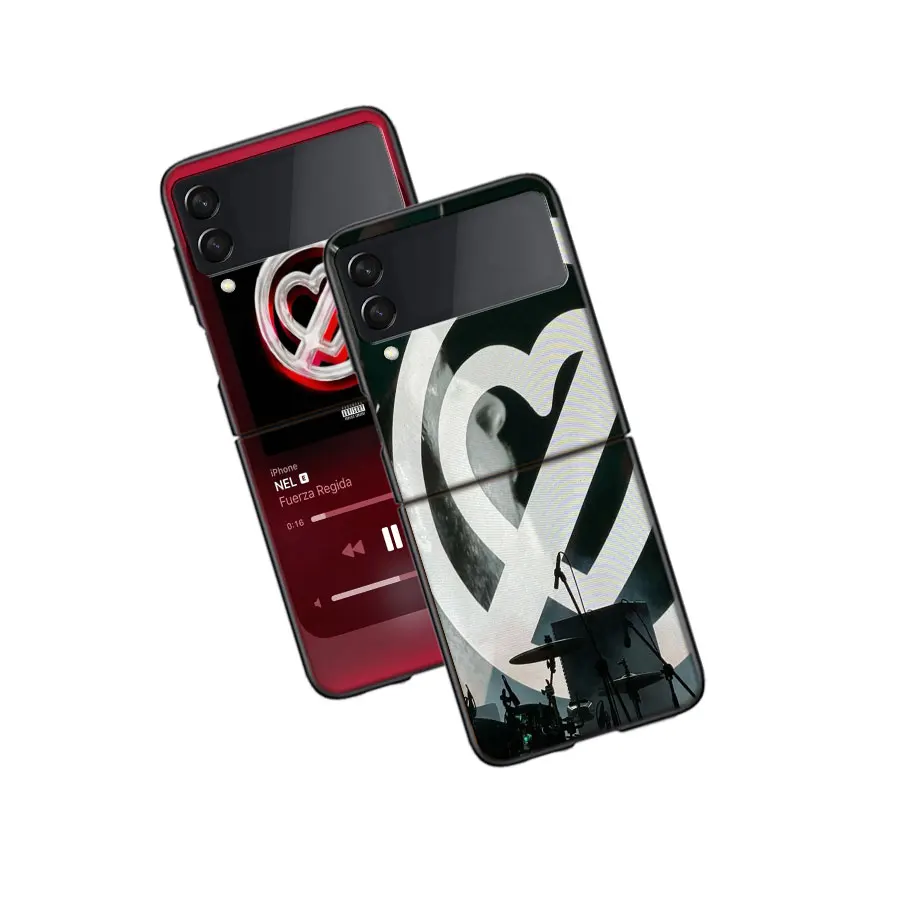 Рэпер JOP Fuerza Regida Чехол для Samsung Z Flip 6 5G Coque Galaxy ZFlip 5 4 3 Черный ПК Жесткий чехол