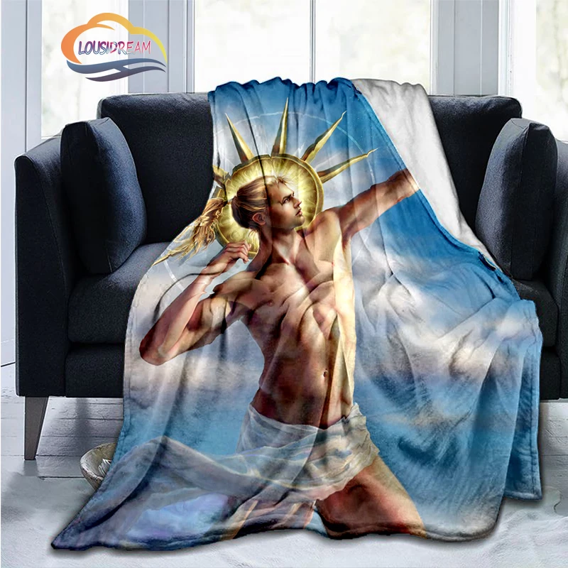 

Модное одеяло Apollo греческой мифологии, подарок для детей и взрослых, пушистое Флисовое одеяло, диван для путешествий, кемпинга, моющееся