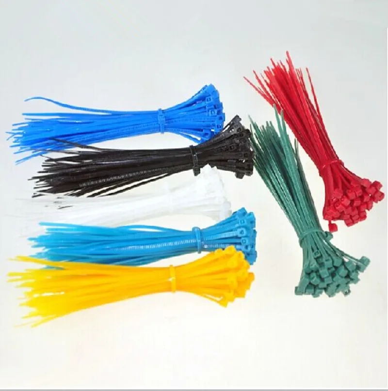 

1000pcs/lot 2.5x150mm Cable Tie Multifunction Self-locking Plastic Nylon Cable Tie Zip Ties Nylon Self Locking Wire Ties