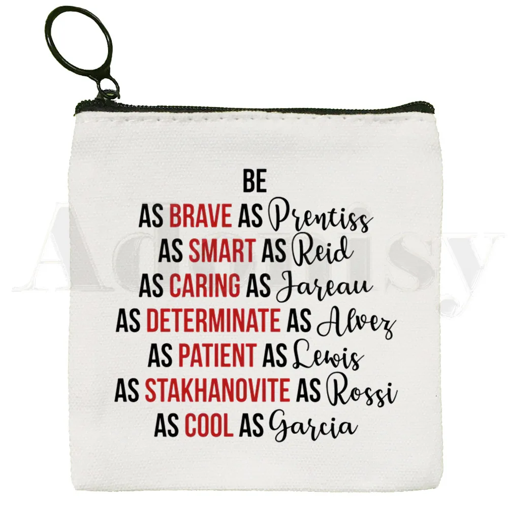 Spencer Reid Criminal Minds TV Series Fan Coin Purse Storage Small Bag Card Bag Key Bag Coin Clutch Bag Zipper Key Bag